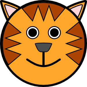 Tiger Face clip art Free Vector / 4Vector