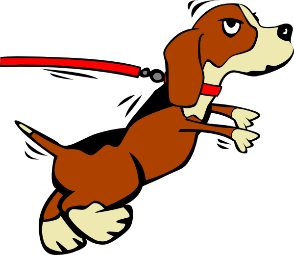 Dog- Walking Clipart