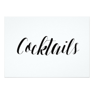 Wedding Signage Cards | Zazzle