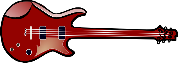 Cartoon Guitar Clipart