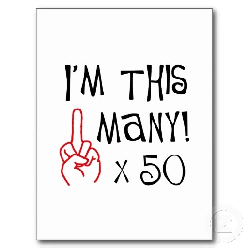 50th birthday clip art over the hill