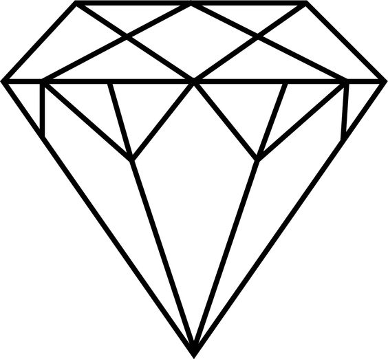 Diamonds, Diamond drawing and Line art