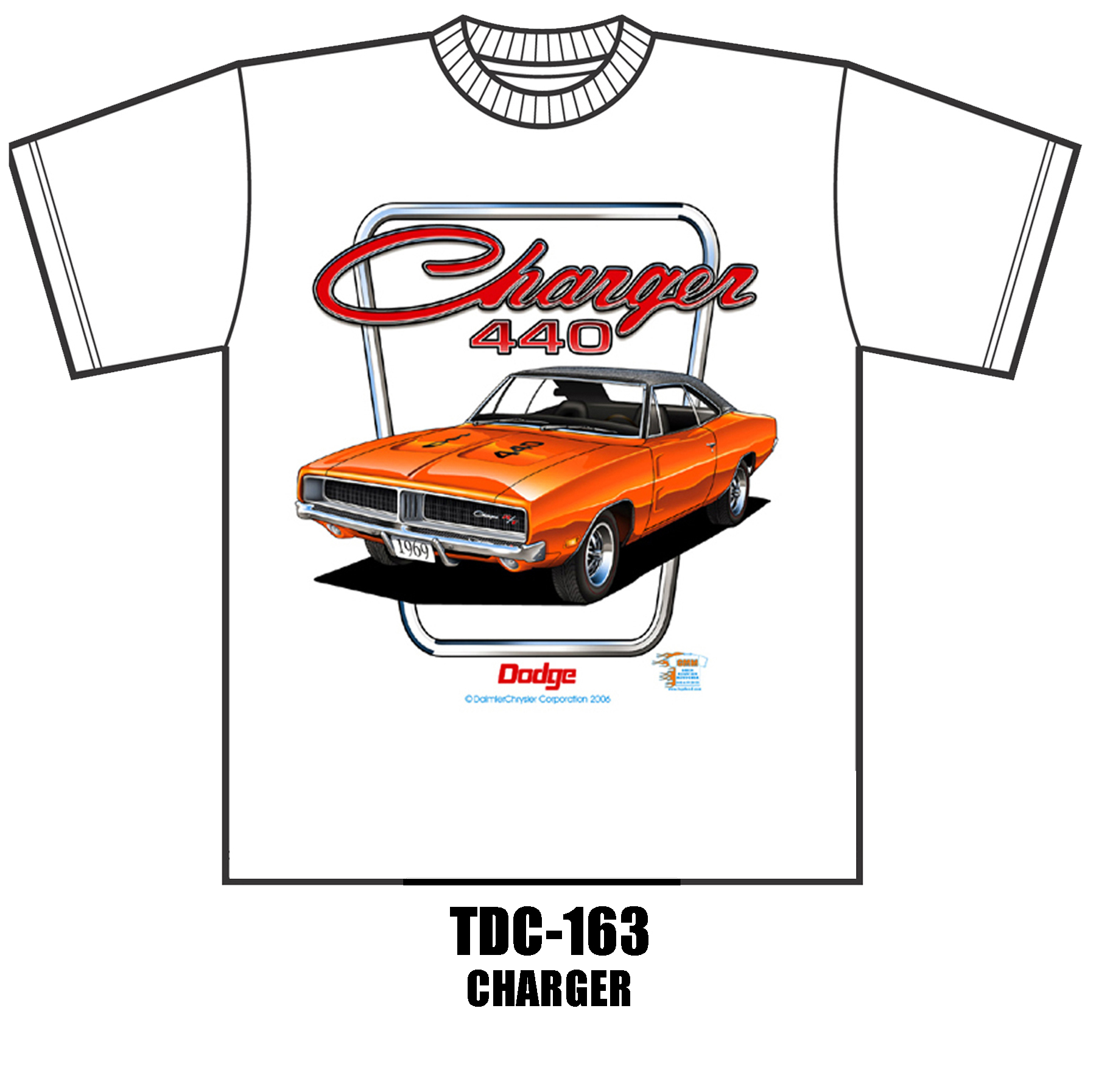 Dodge Charger White T-Shirt-Mopar-Johny Rockstar - Car Shirts and ...
