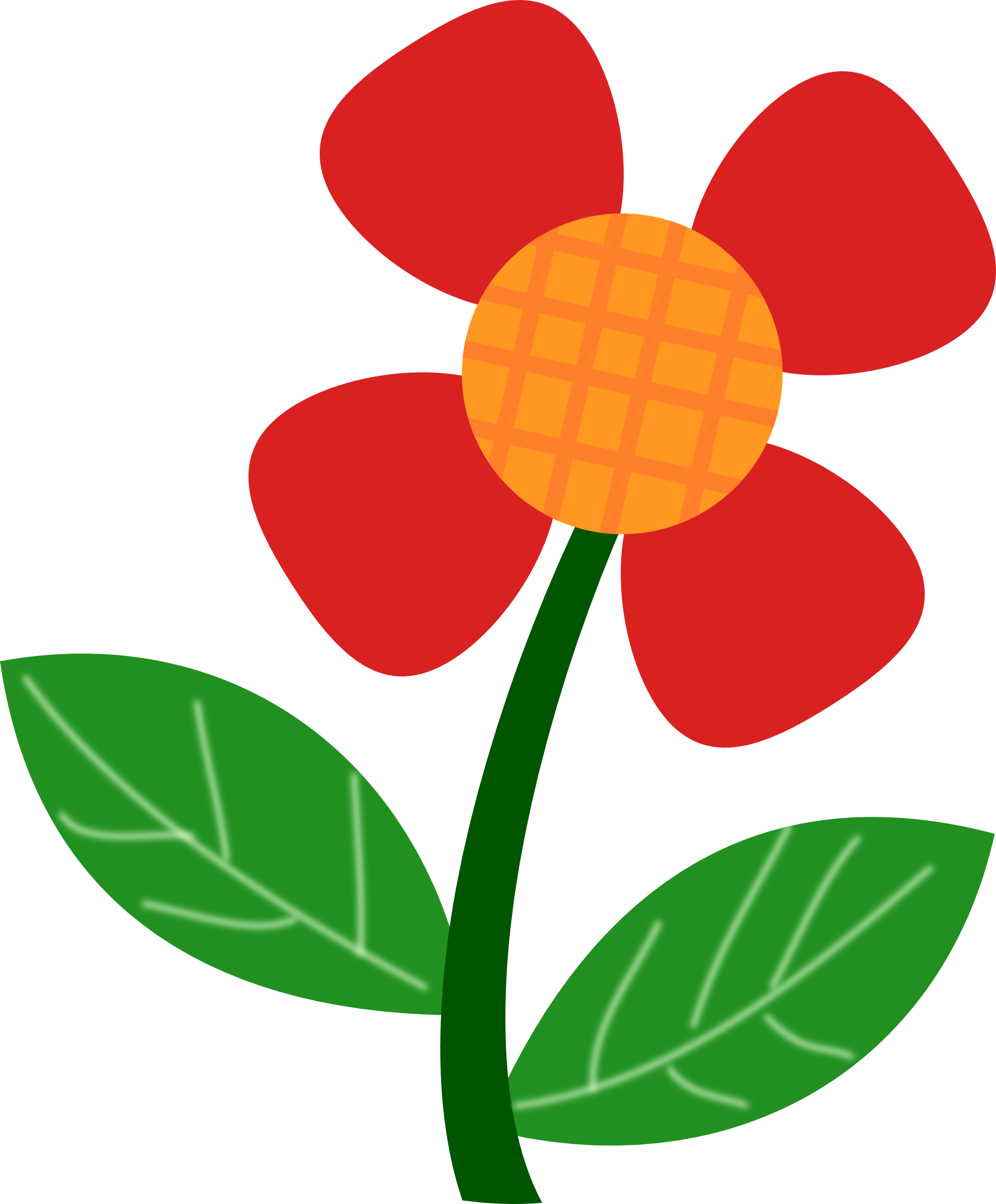 Red Flower Inkscape Adobe Illustrator Clipart Valentine clipartsy ...