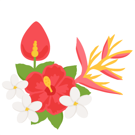 Hawaiian Flower Silhouette
