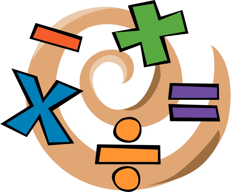 Maths operations clipart