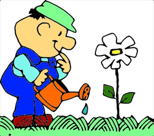 Planting Flowers Clipart