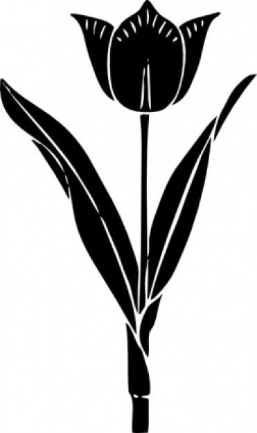 Tulip Silhouette clip art | Download free Vector