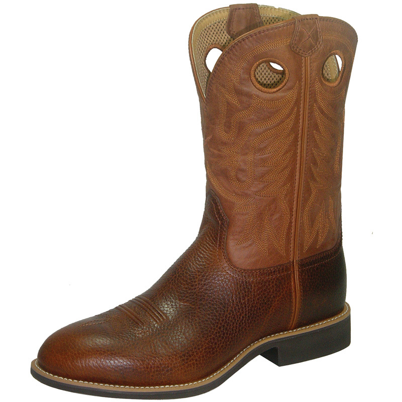 TWISTED X - Twisted X Cognac Glazed Pebble Ultra Lite Roper-11 ...