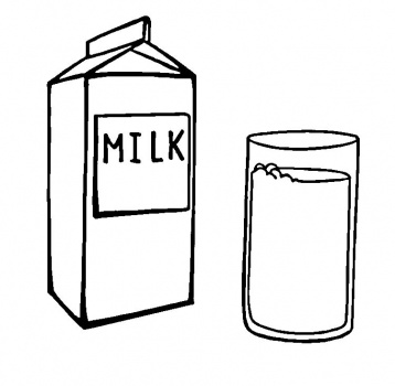 to draw milk Colouring Pages