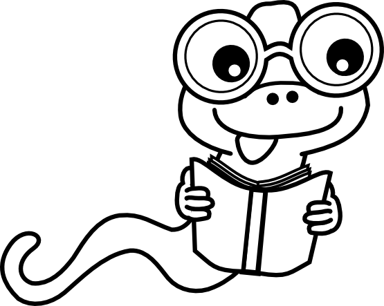 Bookworm Clip Art Black And White - Free Clipart ...