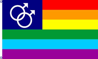 double mars gay pride flag | Catholic Lane