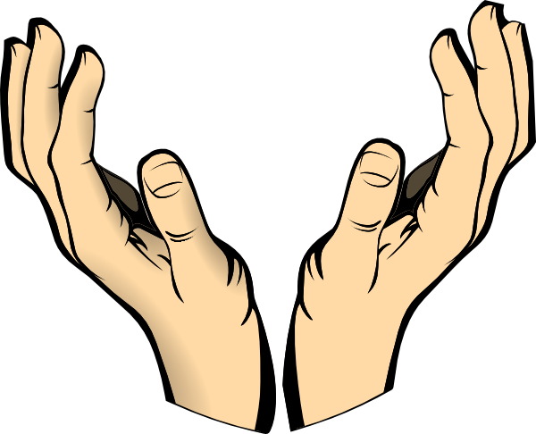 Open Praying Hands Drawing - Free Clipart Images