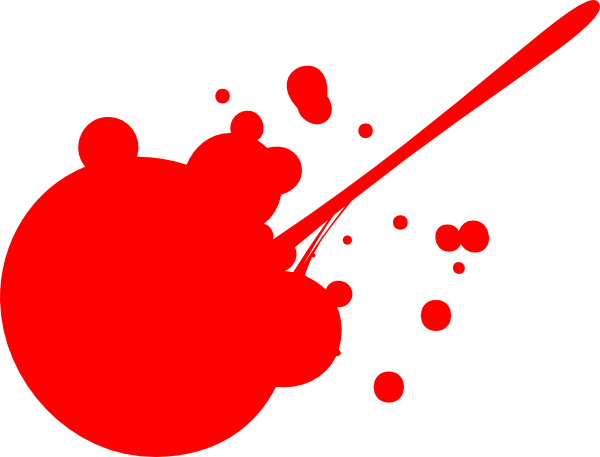 Blood Splatter Clip Art - Tumundografico
