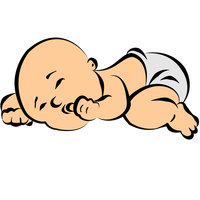 Sleeping baby clipart