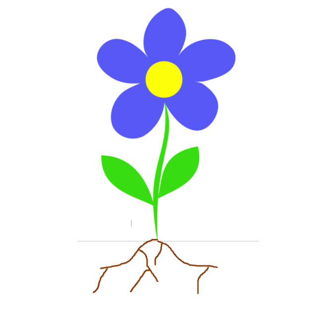 Flower With Roots Clipart - Free Clipart Images