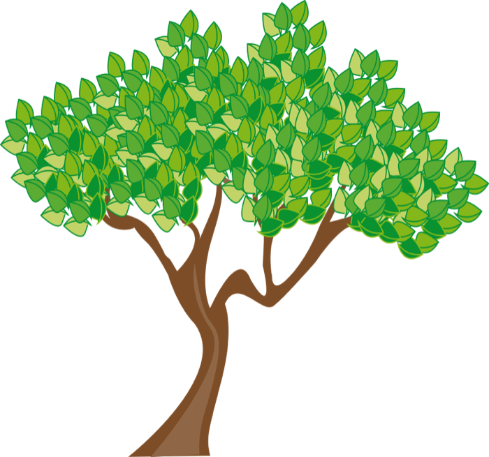 Free clipart of tree with few leaves