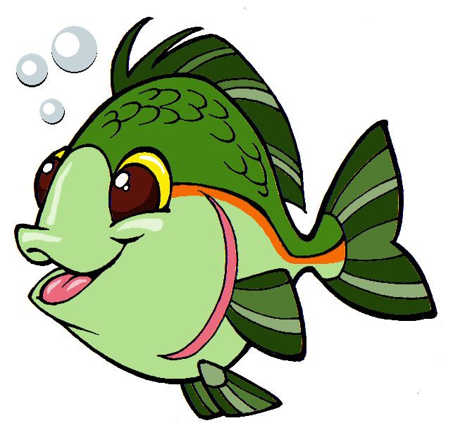 Free Cute Fish Clipart Image - 3003, Fishing Murals Use These Free ...