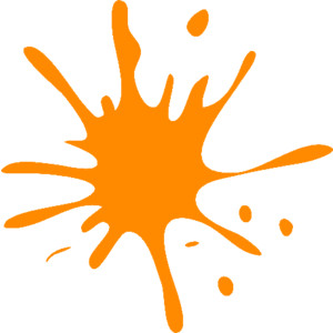 orange paint splat - Polyvore