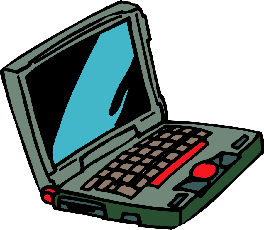 Free computer book clipart