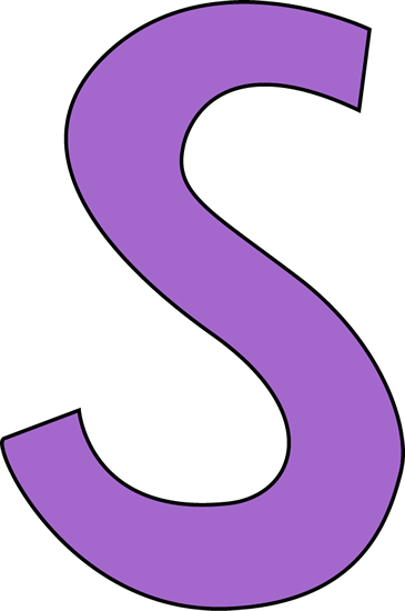 Purple Letter S Clip Art | Jos Gandos Coloring Pages For Kids