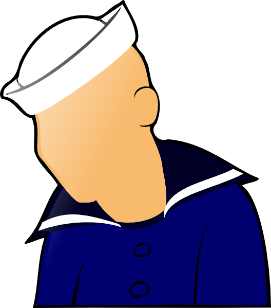 Sailor Figure clip art Free Vector