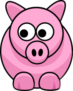 Piggy Clip Art - vector clip art online, royalty free ...