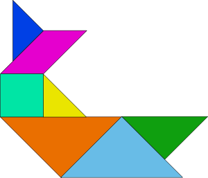 Tangram puzzles printable DUÅ AN Ä?ECH