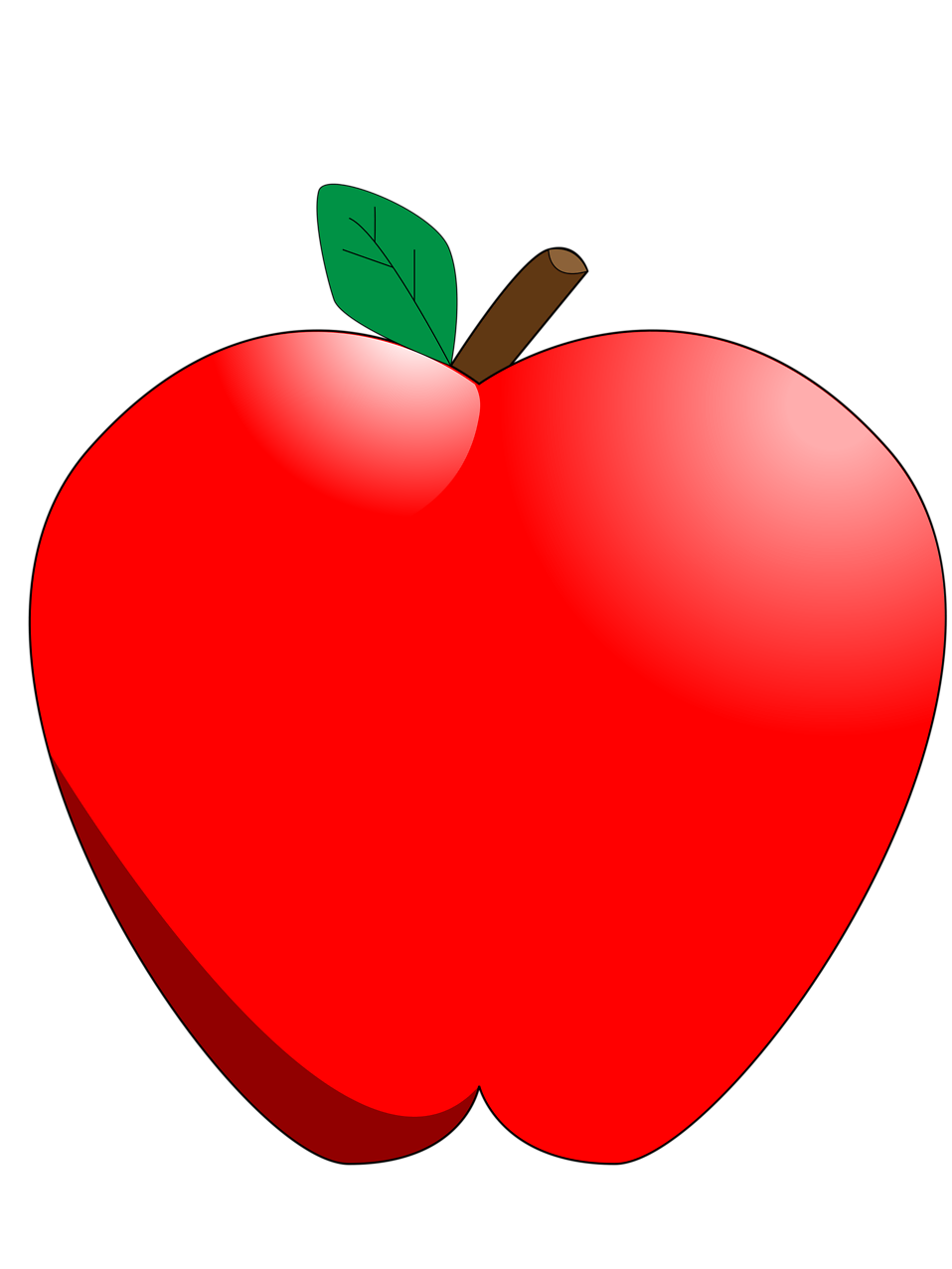 Red Apple Clipart No Background