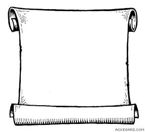 Black And White Scroll Clipart