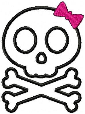 42+ Girl Skull And Crossbones Clip Art