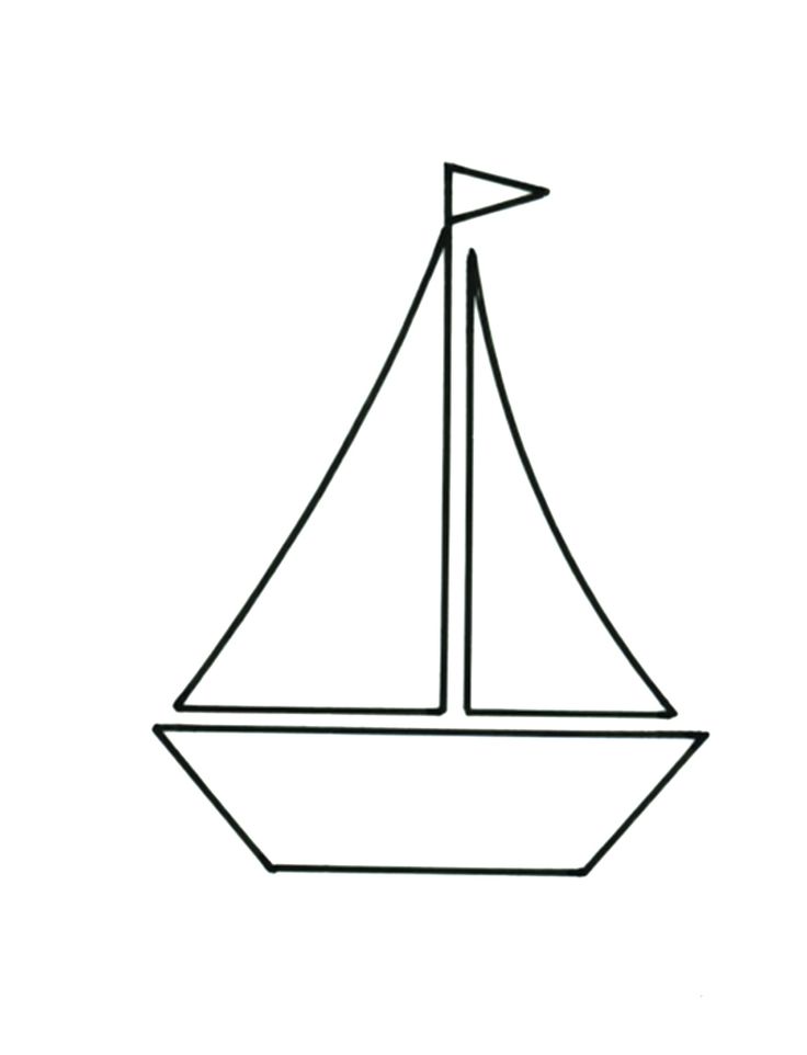 Printable Sail Boat Template