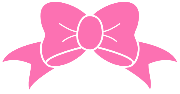 Pink Hair Bow Clipart