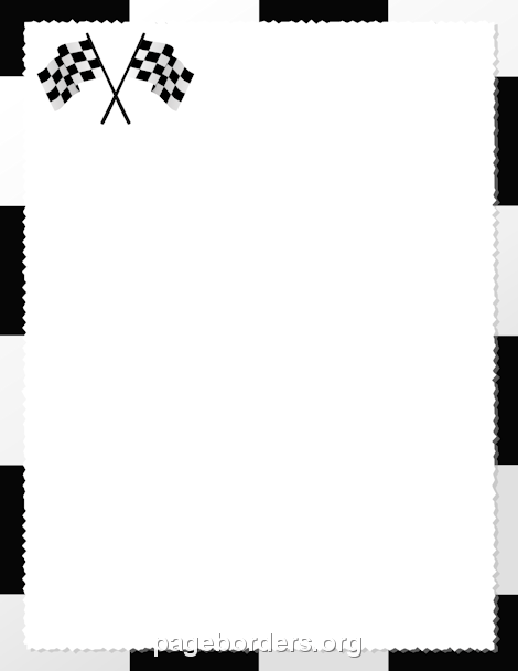 Checkered Flag Border: Clip Art, Page Border, and Vector Graphics