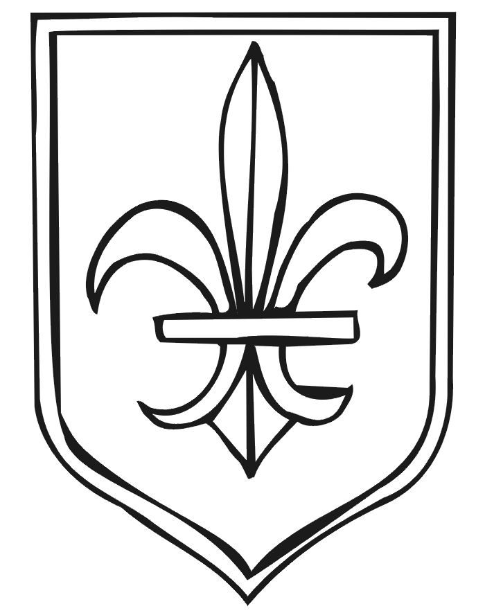 Fleur De Lis Coloring Pages