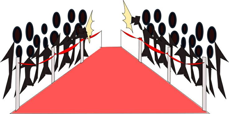 Red carpet affair clipart