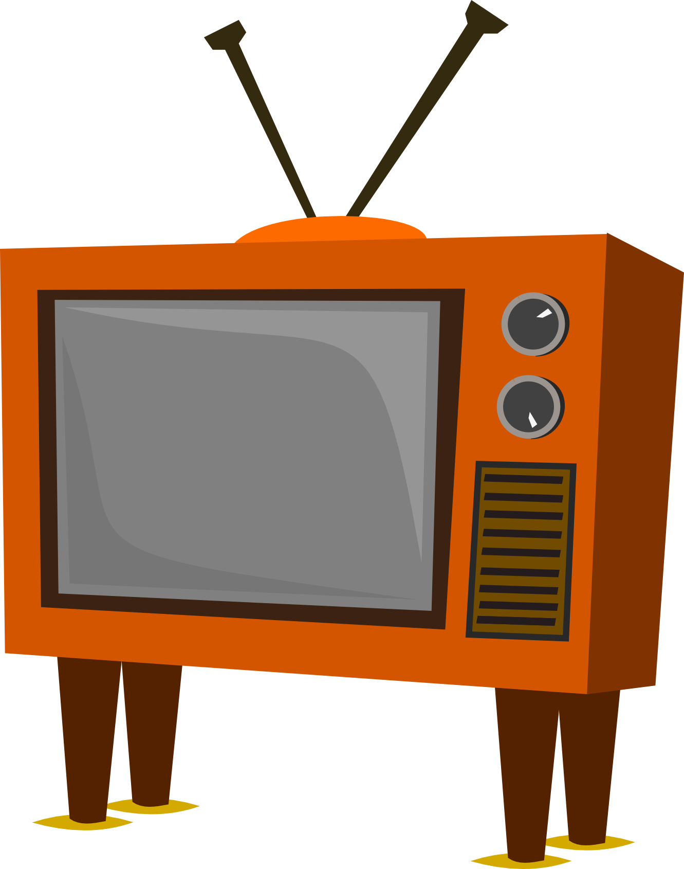 Old tv clipart