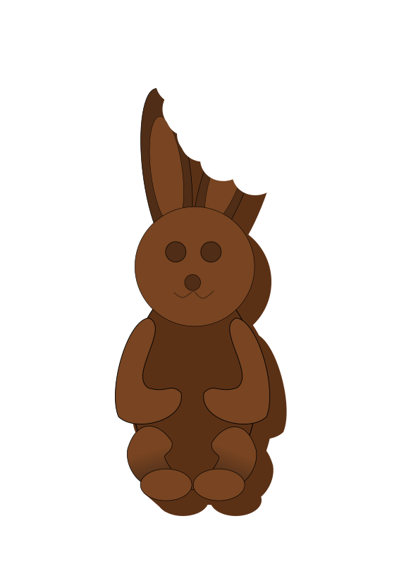 Chocolate Bunny Clipart