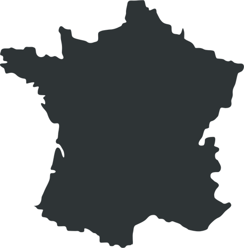 Map of France vector graphics | Public domain vectors