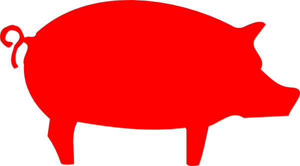 Pig Outline Clip Art - vector clip art online ...