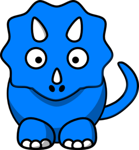 Blue dinosaur clipart - ClipartFox