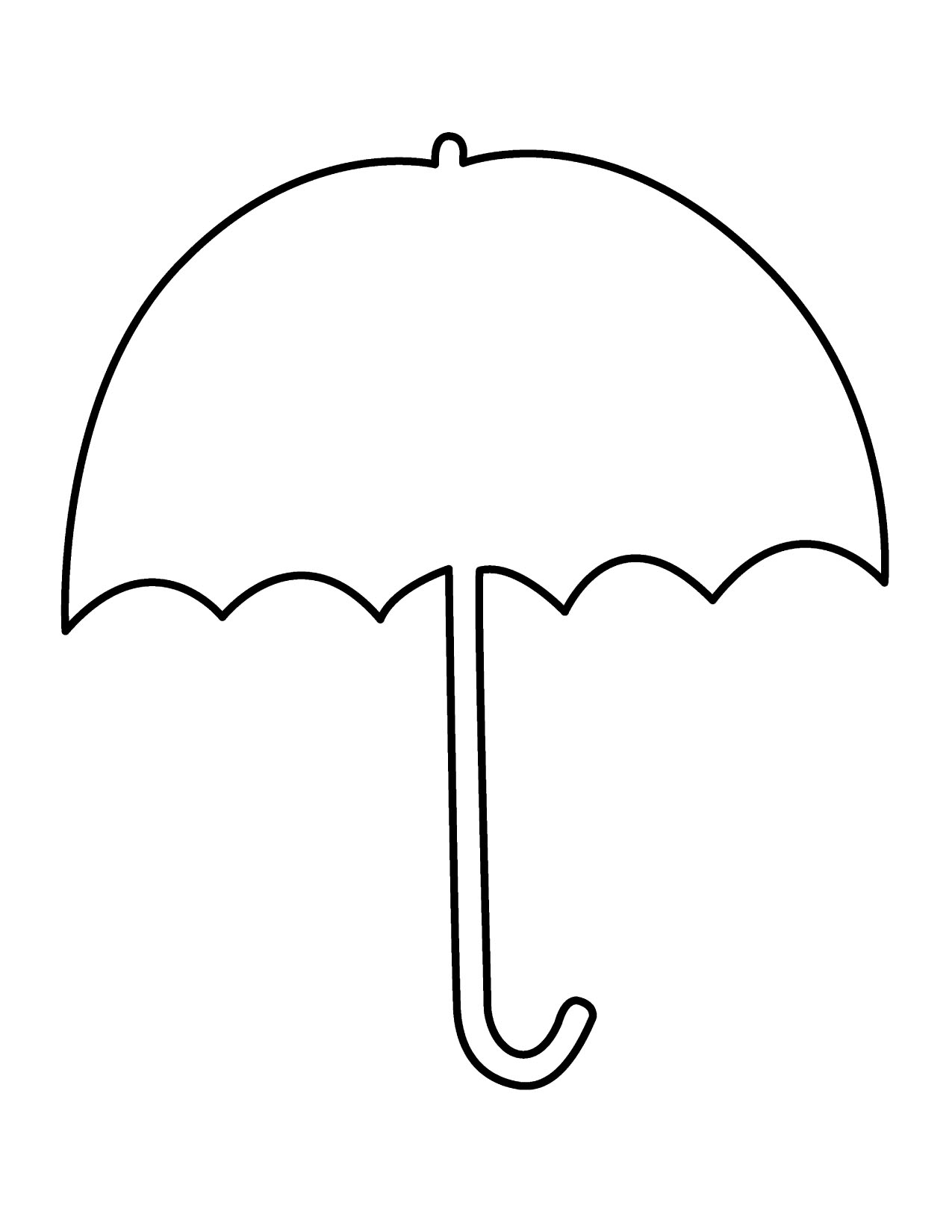 Umbrella Color Page - ClipArt Best