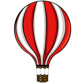 Hot Air Balloon Clip Art Vintage - Free Clipart Images