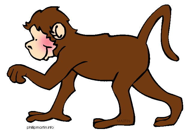 Monkey Free Pattern Clipart