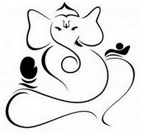Ganesh Drawing Outline Clipart - Free to use Clip Art Resource