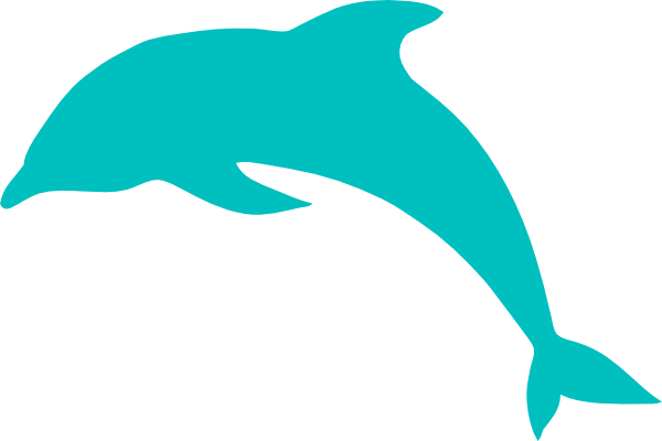 Dolphin jumping clipart