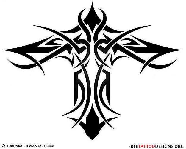 Tribal Cross Tattoos | Cross ...