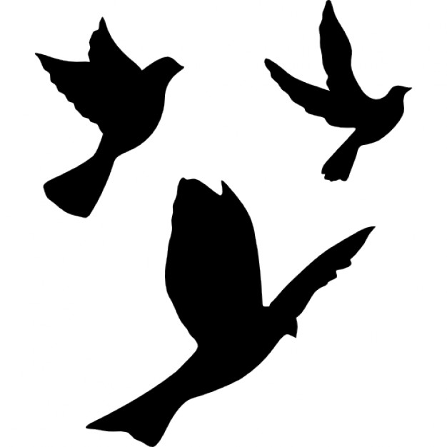 Flying dove bird shape Icons | Free Download