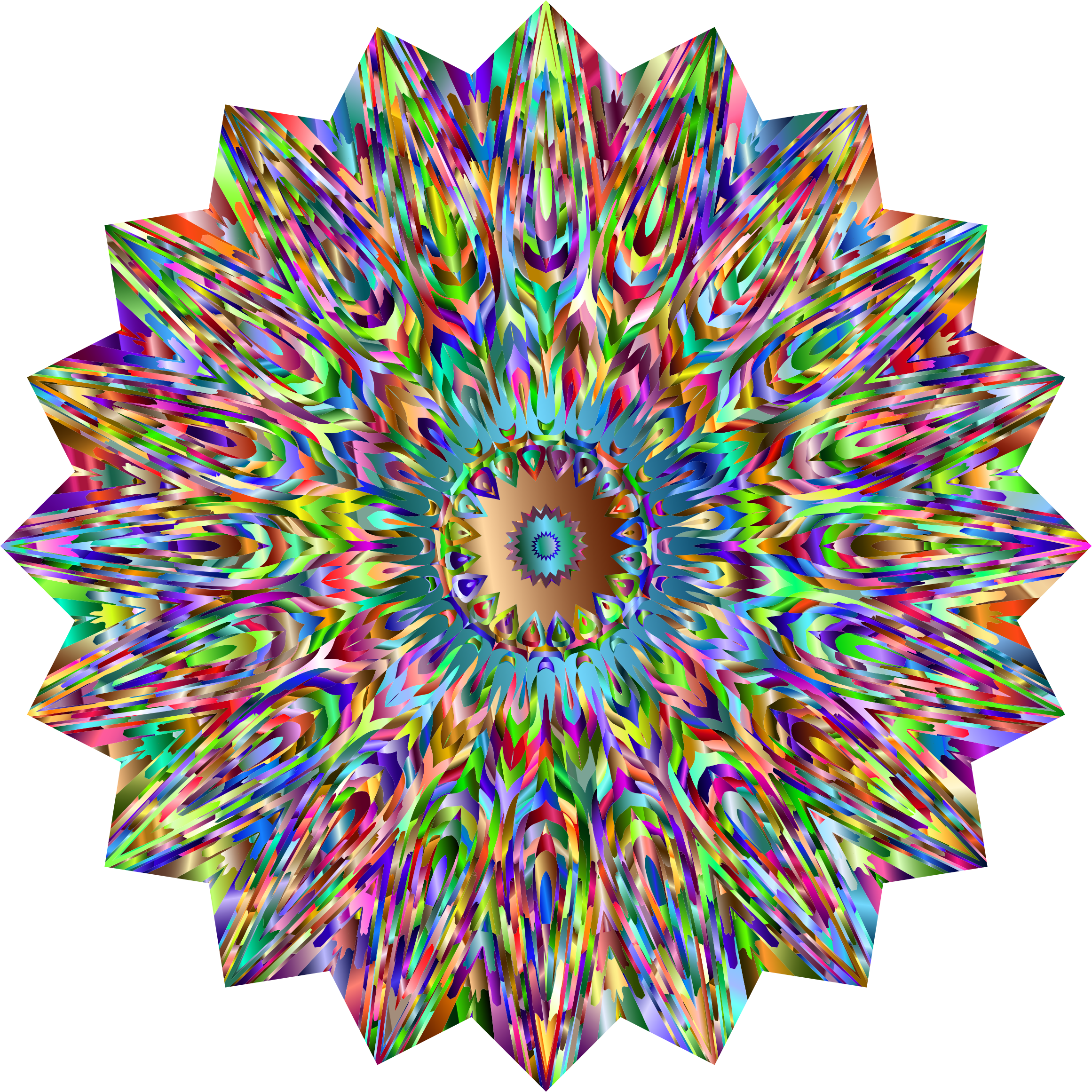 Clipart - Psychedelic Sun 2