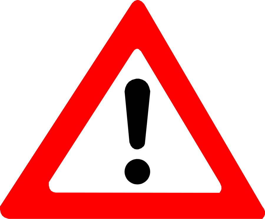 Warning signs clip art